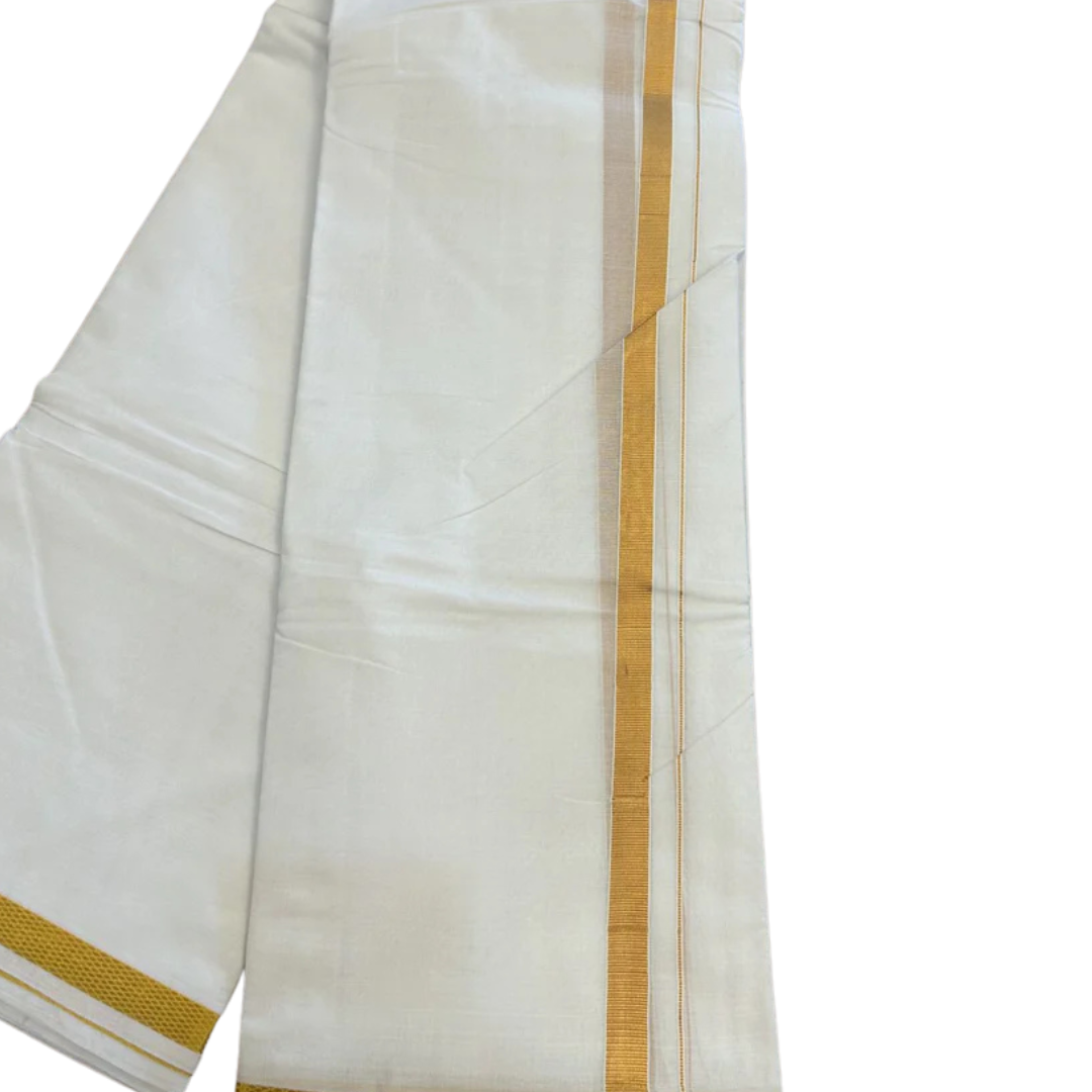 Golden Border Cotton Gamcha Towel ratnadeepdhoti