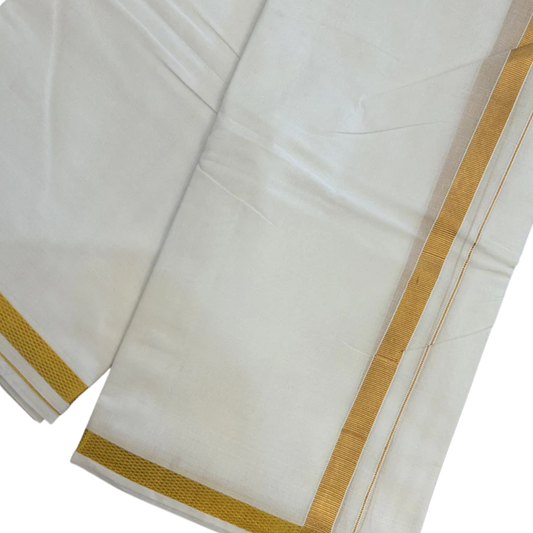 Golden Border Cotton Gamcha Towel ratnadeepdhoti