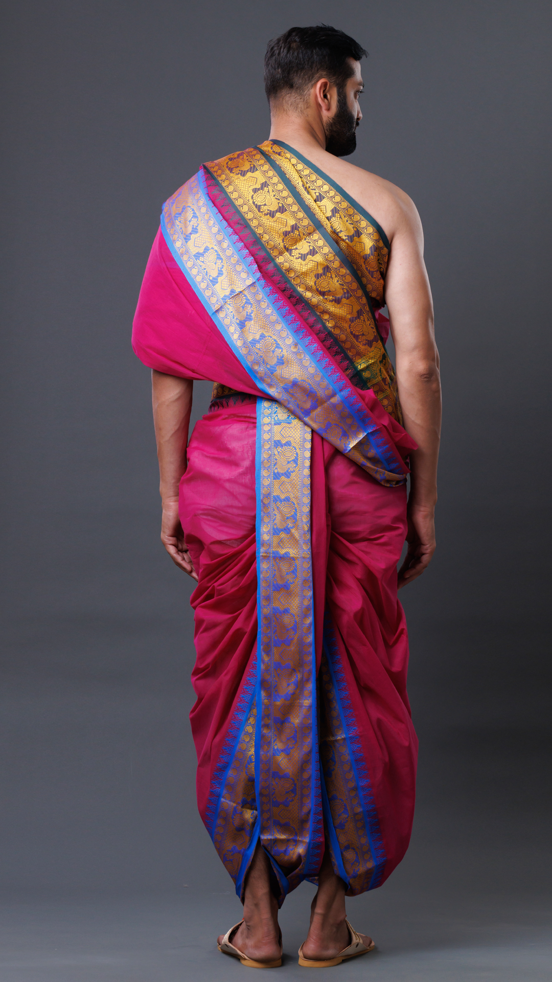 Chennai Express Set With Border Dhoti (10x6) ratnadeepdhoti