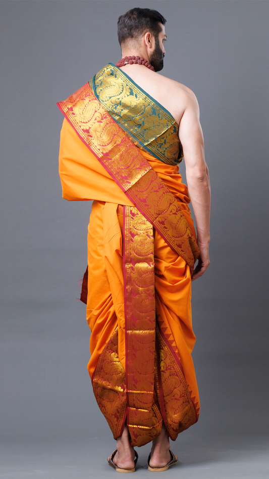 Jacquard Set Fire Cotton Dhoti ratnadeepdhoti