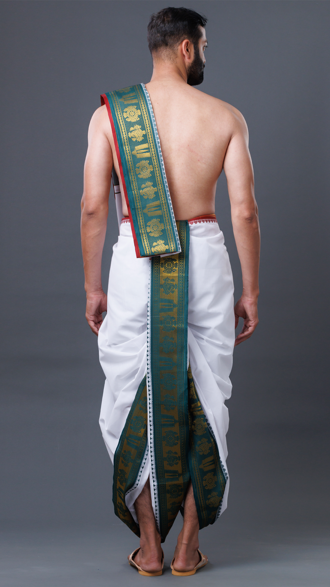 Tilak Border Jod Dhoti with Khesh (10x6) ratnadeepdhoti