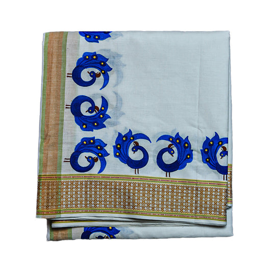 Handprint Dhoti with Uprana (10x6) Ratnadeep Dhoti