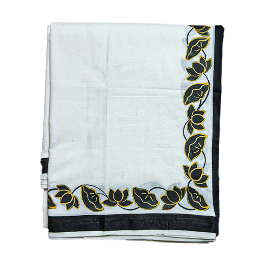 Handprint Dhoti with Uprana (10x6) Ratnadeep Dhoti