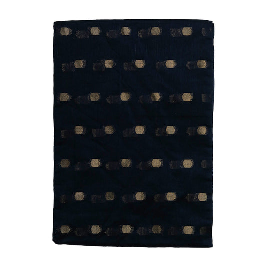 Linen Cotton Dhoti With Black Khesh And Dupatta (10x6) Ratnadeep Dhoti