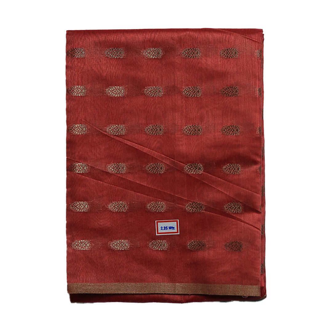 Red Formal Cotton Dhoti Set (10x6) Ratnadeep Dhoti