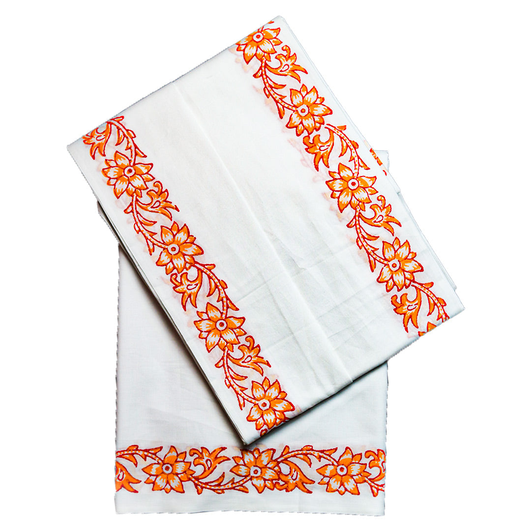 Stylish Printed Dhoti (10x6): Modern Patterns for Elegant Traditional Wear Ratnadeep Dhoti