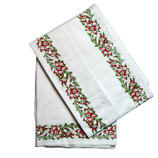 Stylish Printed Dhoti (10x6): Modern Patterns for Elegant Traditional Wear Ratnadeep Dhoti