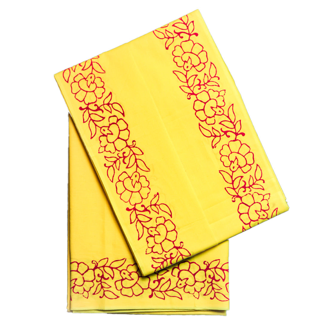 Stylish Printed Dhoti (10x6): Modern Patterns for Elegant Traditional Wear Ratnadeep Dhoti