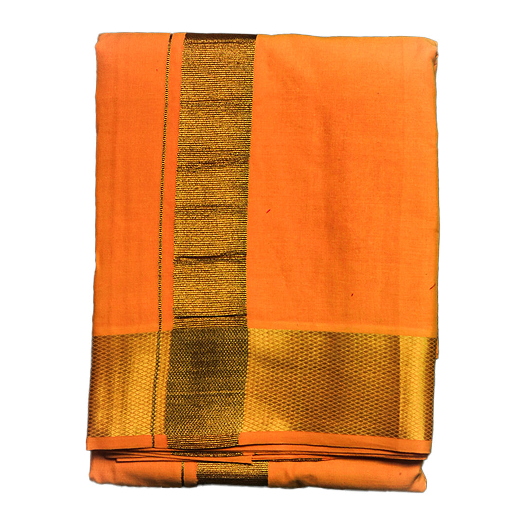 Golden Temple Dhoti (10x6): Graceful Attire for Traditional Occasions Ratnadeep Dhoti