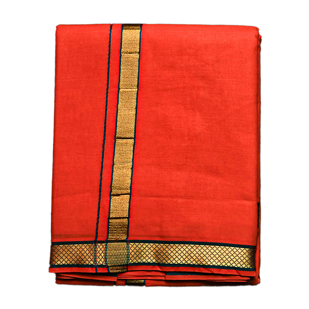 Golden Temple Dhoti (10x6): Graceful Attire for Traditional Occasions Ratnadeep Dhoti