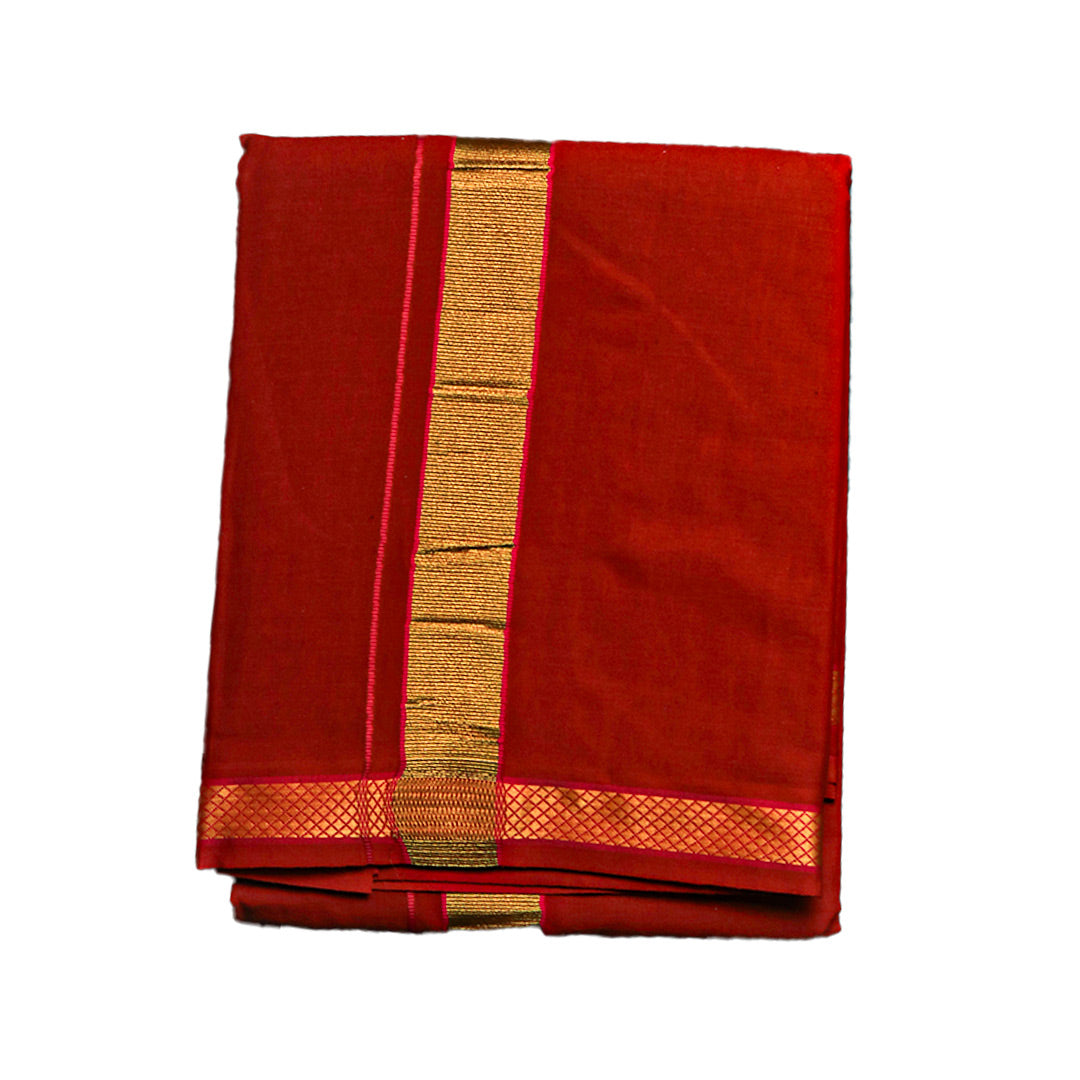 Golden Temple Dhoti (10x6): Graceful Attire for Traditional Occasions Ratnadeep Dhoti