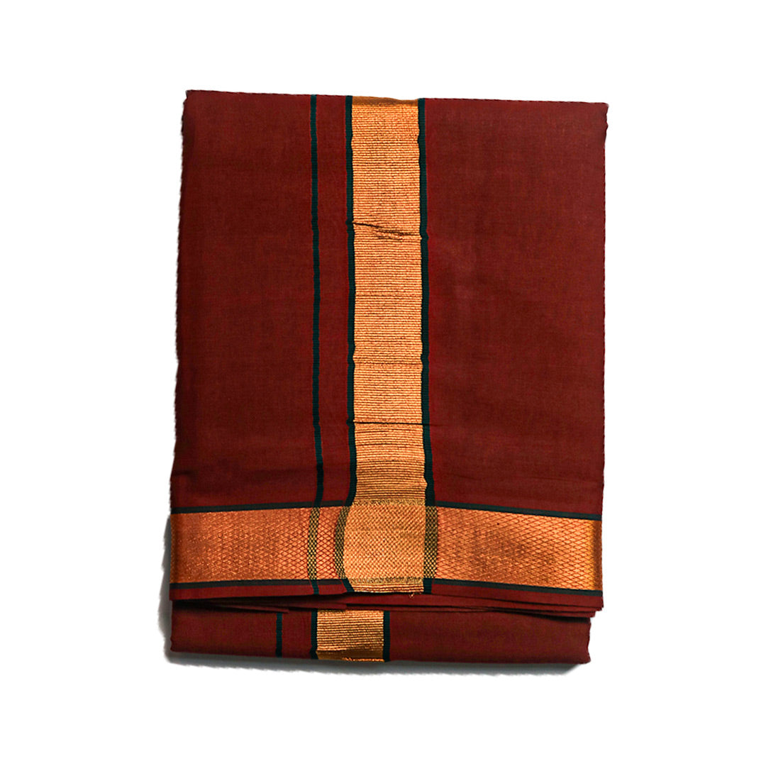 Golden Temple Dhoti (10x6): Graceful Attire for Traditional Occasions Ratnadeep Dhoti