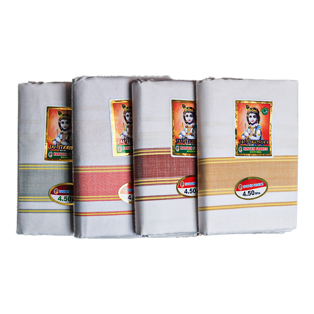 Printed Cotton Dhoti (4.5 mtr) Ratnadeep Dhoti