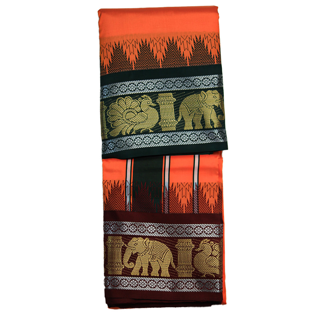 Big Bangalore Border Set Dhoti (10x6) ratnadeepdhoti