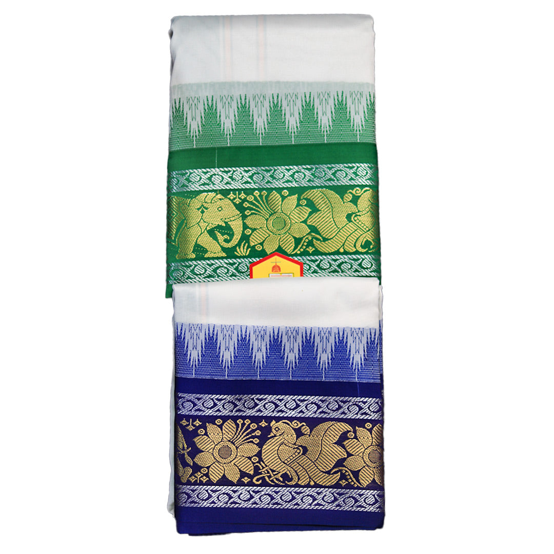 Big Bangalore Border Set Dhoti (10x6) ratnadeepdhoti