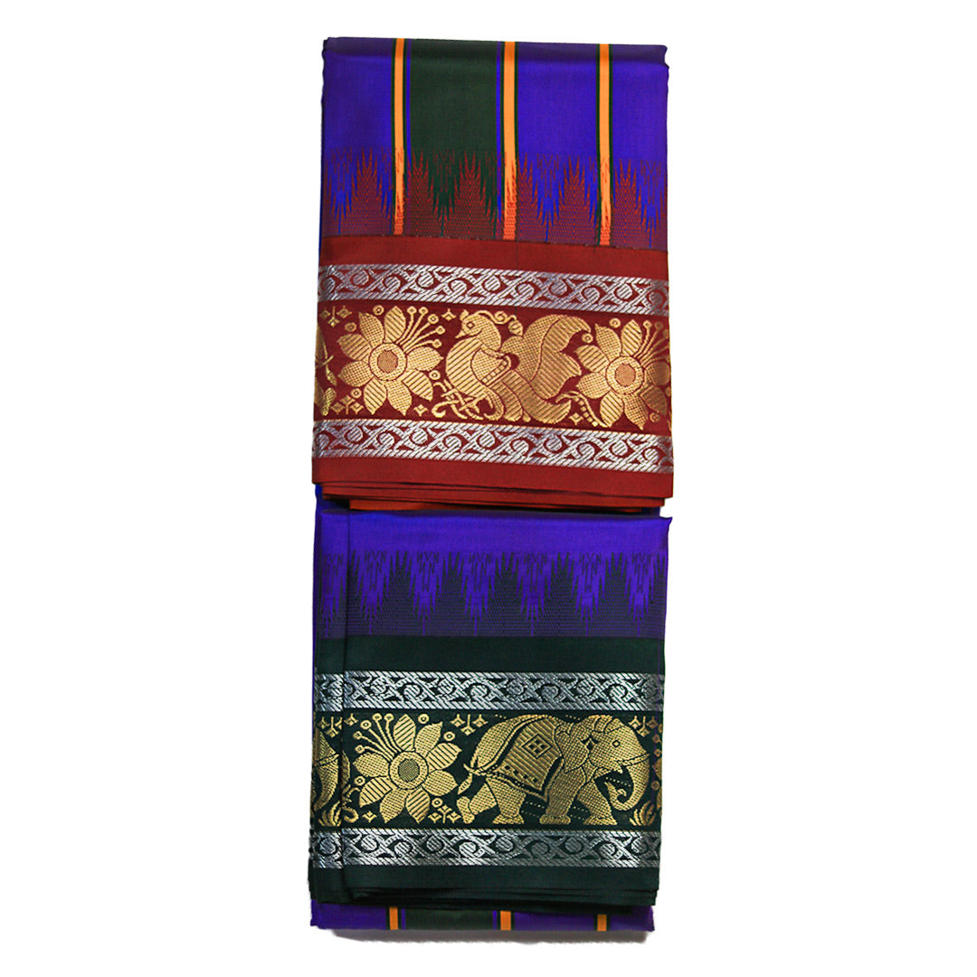 Big Bangalore Border Set Dhoti (10x6) ratnadeepdhoti
