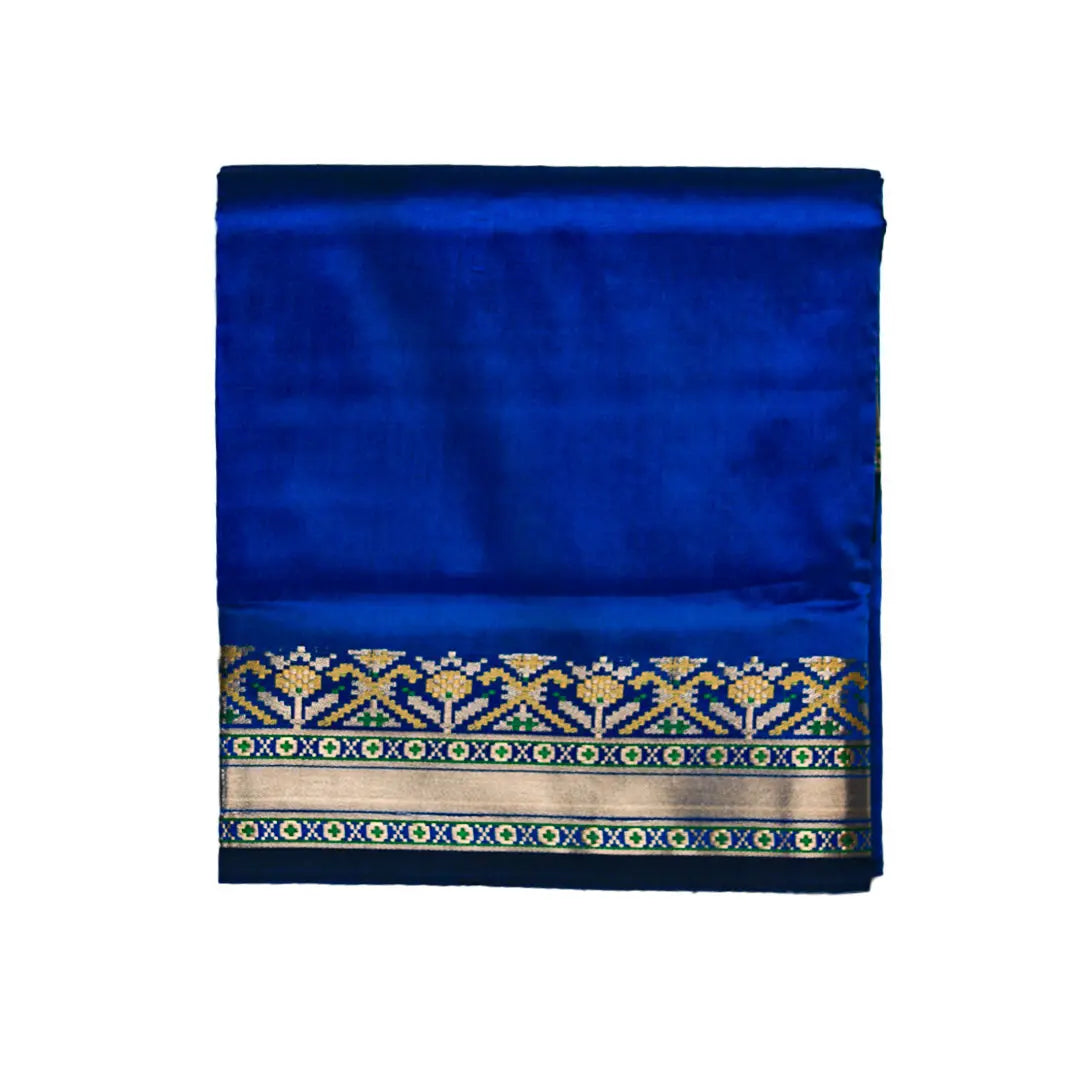 Semi Silk Patola Border Dhoti & Uparana ratnadeepdhoti