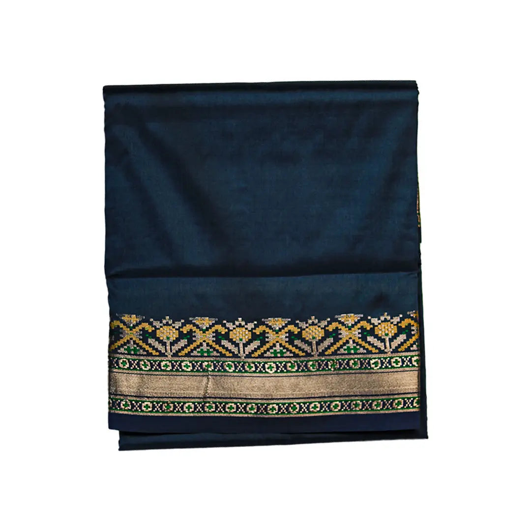 Semi Silk Patola Border Dhoti & Uparana ratnadeepdhoti
