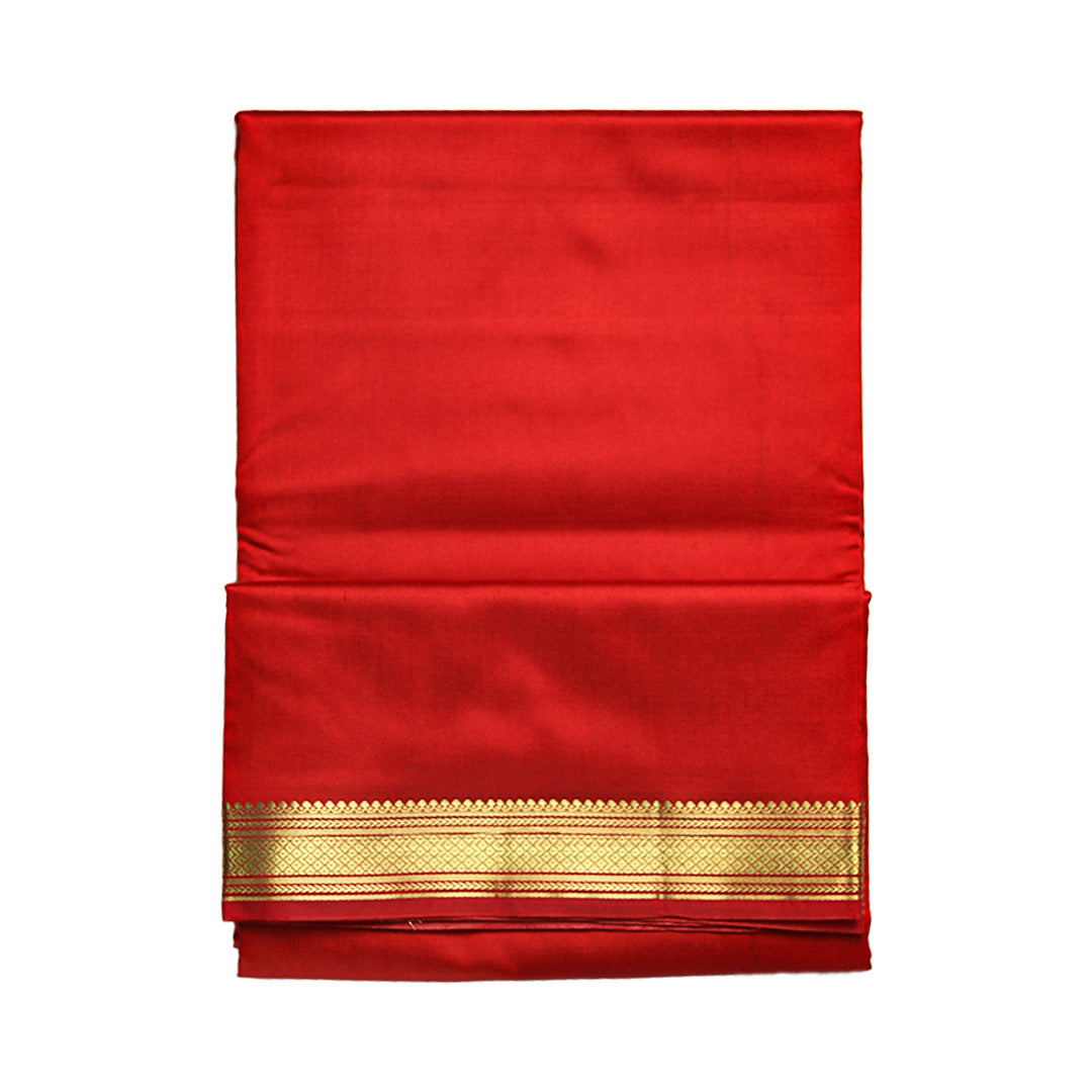 Premium Silk Dhoti Set with Kasab Border ratnadeepdhoti