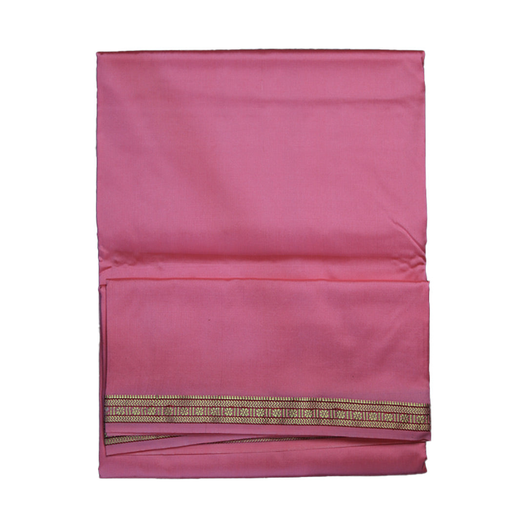 Silk Elegant Border Dhoti: Artificial Silk With Simple Design ratnadeepdhoti