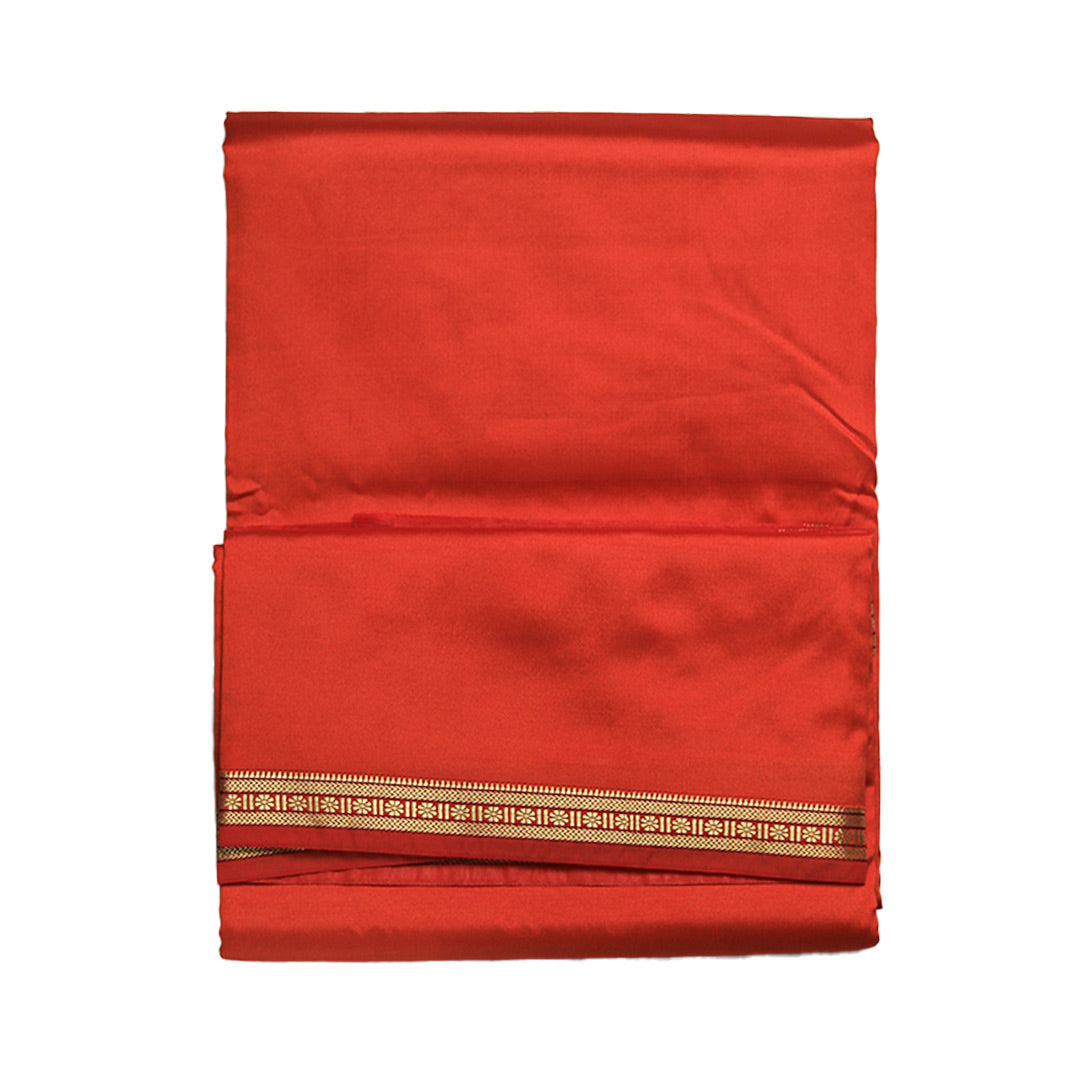 Silk Elegant Border Dhoti: Artificial Silk With Simple Design ratnadeepdhoti