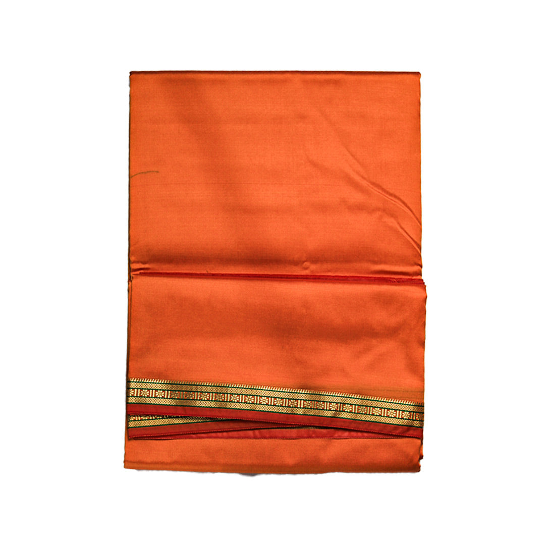 Silk Elegant Border Dhoti: Artificial Silk With Simple Design ratnadeepdhoti