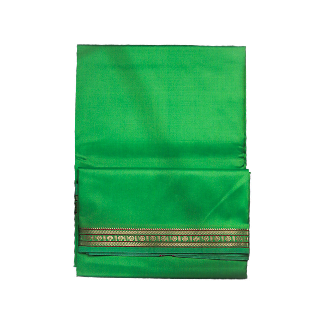 Silk Elegant Border Dhoti: Artificial Silk With Simple Design ratnadeepdhoti