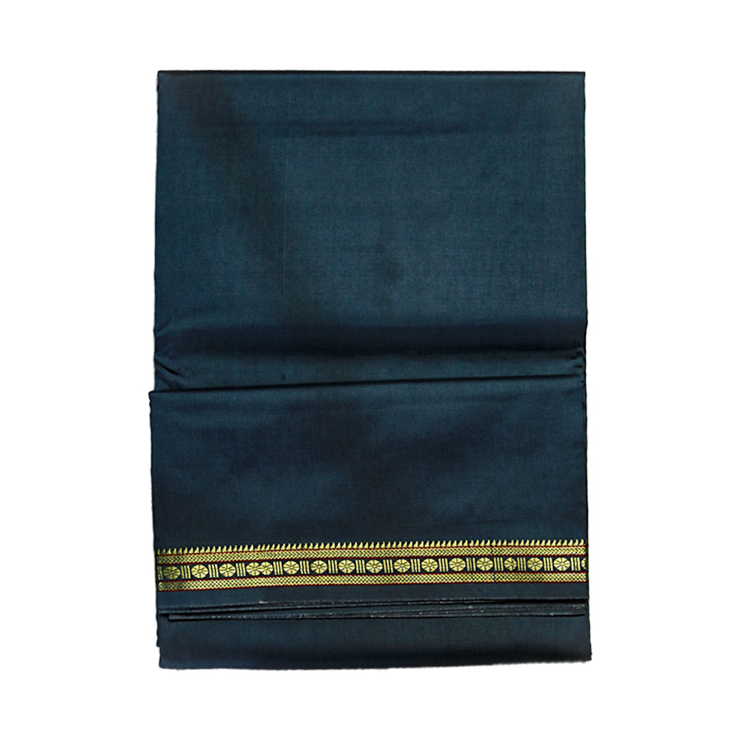 Silk Elegant Border Dhoti: Artificial Silk With Simple Design ratnadeepdhoti