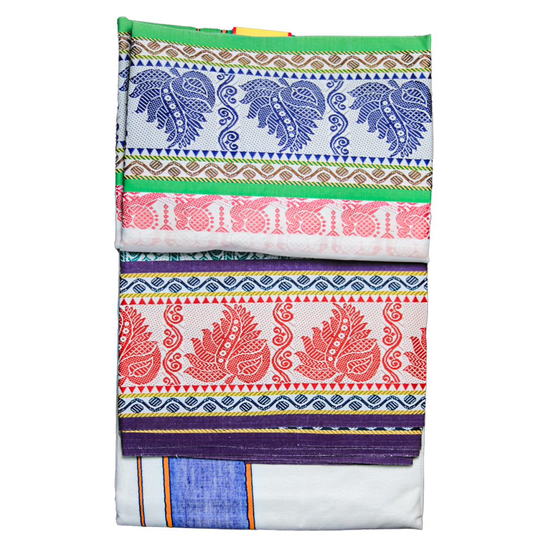 Vedatari Set Dhoti (10x6): Timeless Traditional Wear with Grace Ratnadeep Dhoti