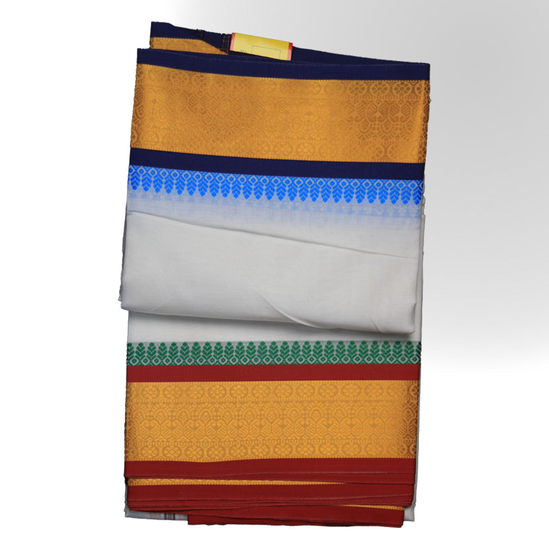 Master Royal Dhoti Set – (10x6) with Unique Border Designs: A Touch of Elegance and Grandeur Ratnadeep Dhoti