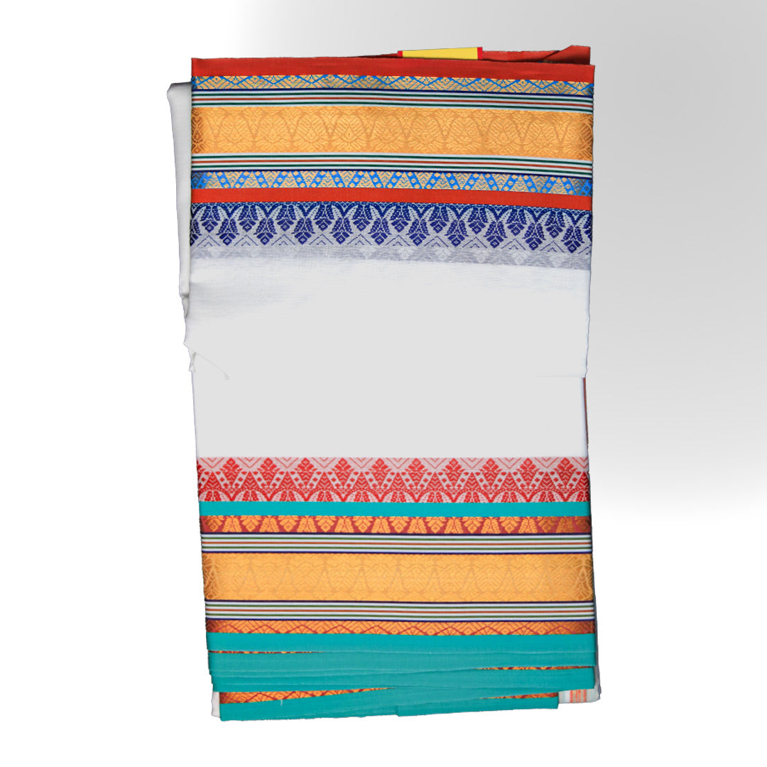 Master Royal Set Dhoti (10x6) with Unique Border Designs: A Touch of Elegance and Grandeur Ratnadeep Dhoti