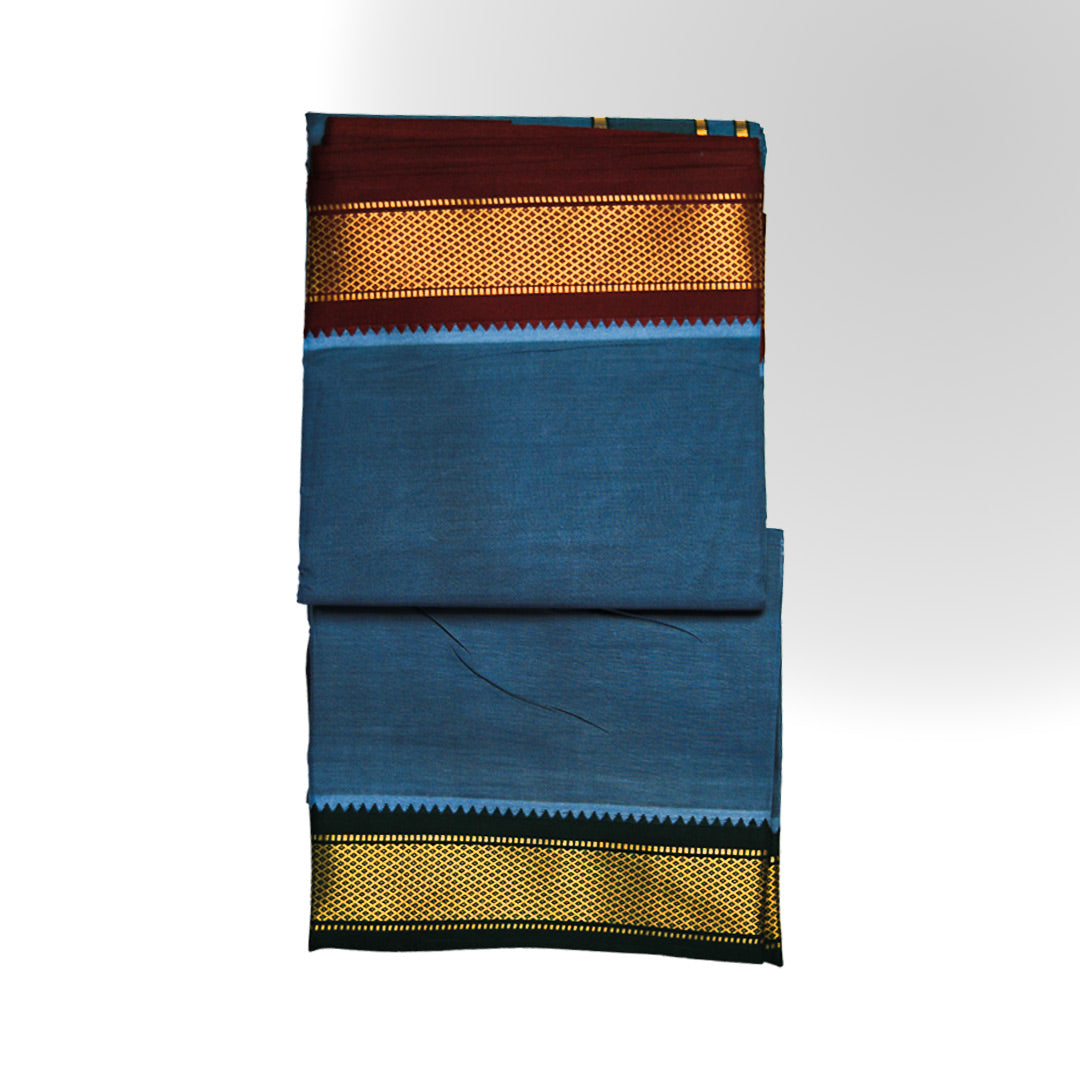 Ganga Jamuna Jodi Dhoti (10x6): A Blend of Tradition and Grace Ratnadeep Dhoti