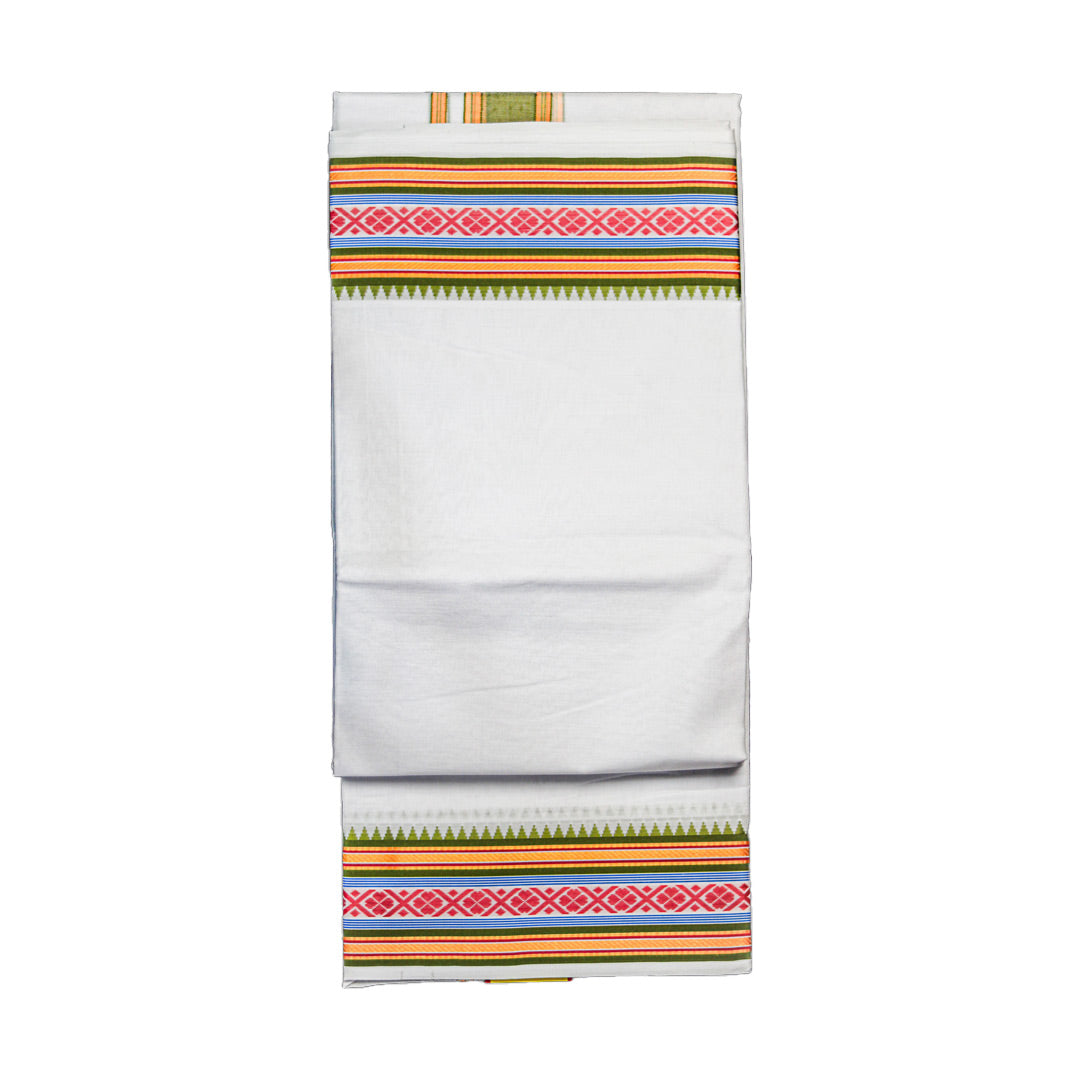 Modern Pattern Cotton Dhoti (4.5 Mtr): Stylish Comfort for Everyday Wear Ratnadeep Dhoti