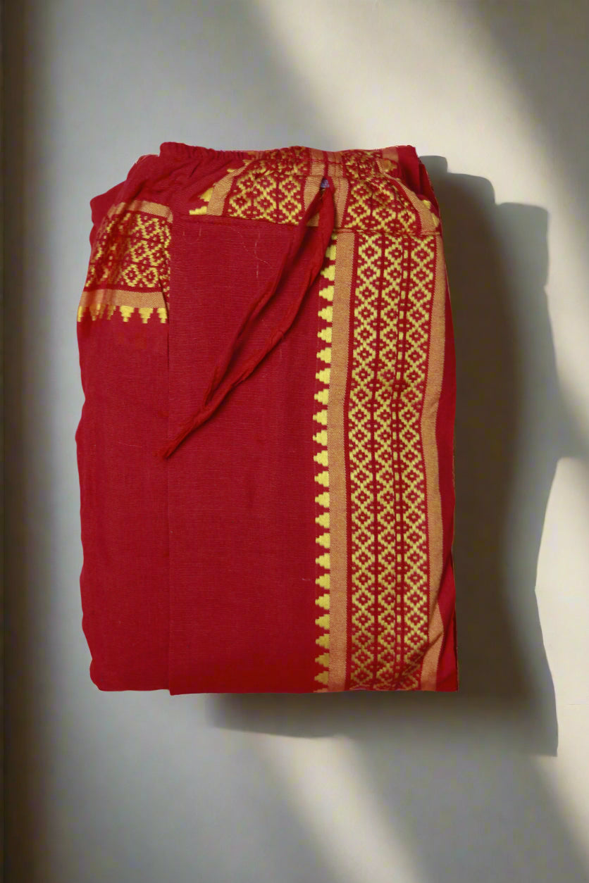 Ganga Jamuna Stripe Cotton Dhoti Ratnadeep Dhoti