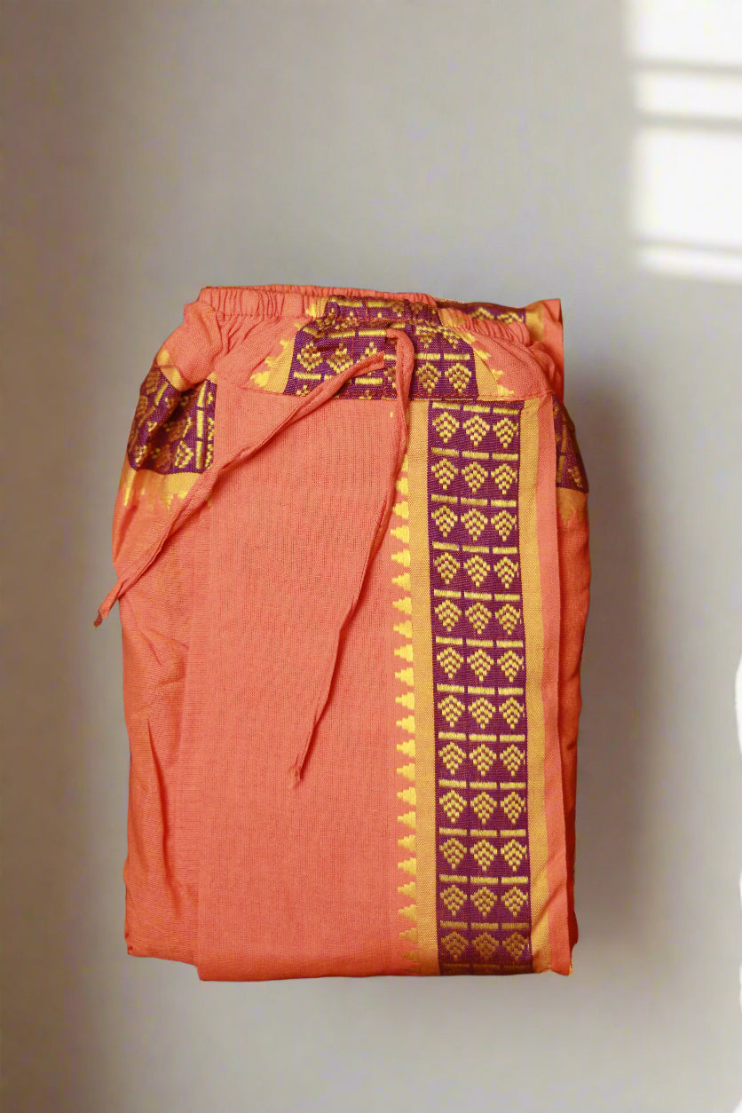 Ganga Jamuna Stripe Cotton Dhoti Ratnadeep Dhoti