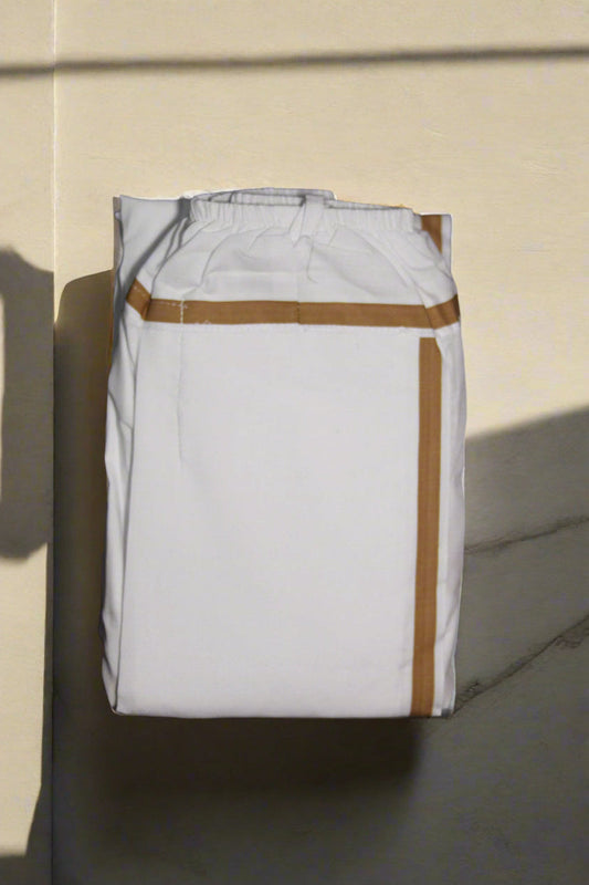 Classic Multicolor Border Cotton Dhoti Ratnadeep Dhoti