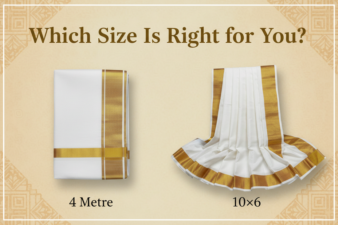 4 Metre vs 10×6 Dhoti — Which Size Is Right for You? ratnadeepdhoti