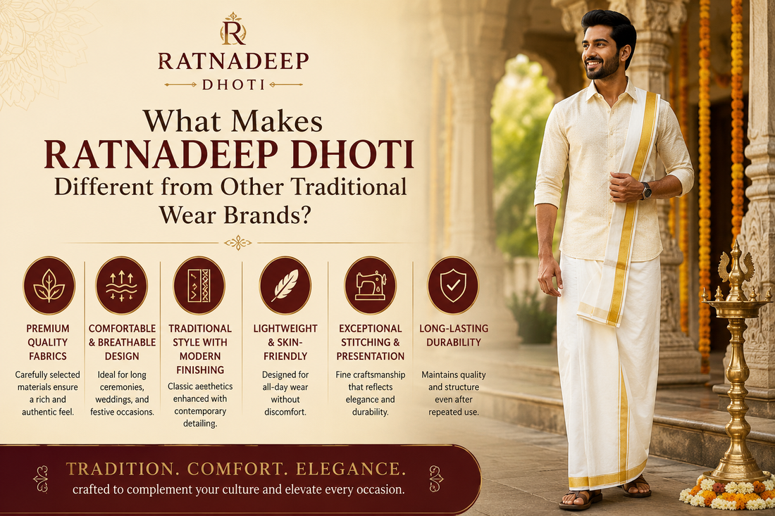 ratnadeep dhoti different from other brands banner