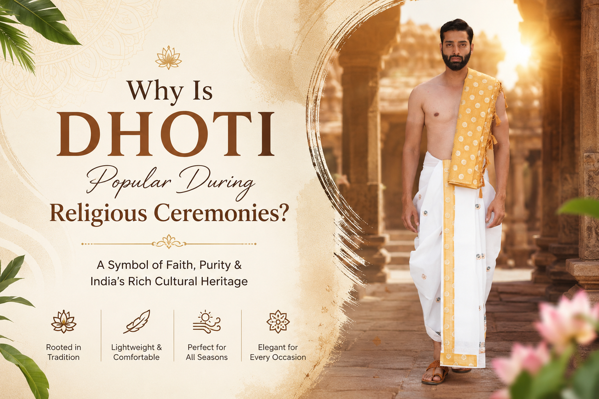 dhoti popular during religious ceremonies banner