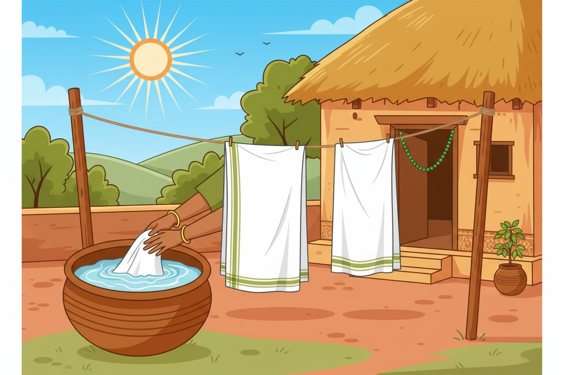 How to Wash and Store Your Cotton Dhoti the Right Way ratnadeepdhoti