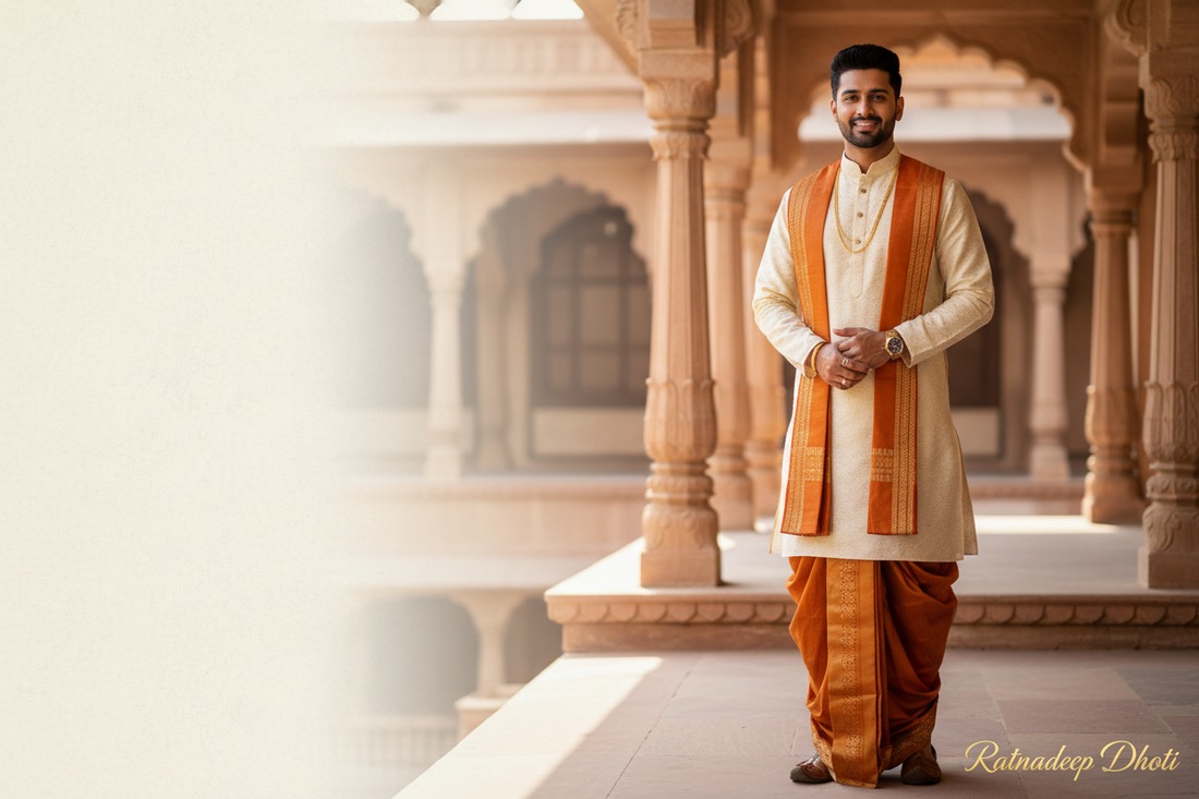 Three Decades of Authentic Dhotis: Ratnadeep's Manek Chowk Legacy ratnadeepdhoti