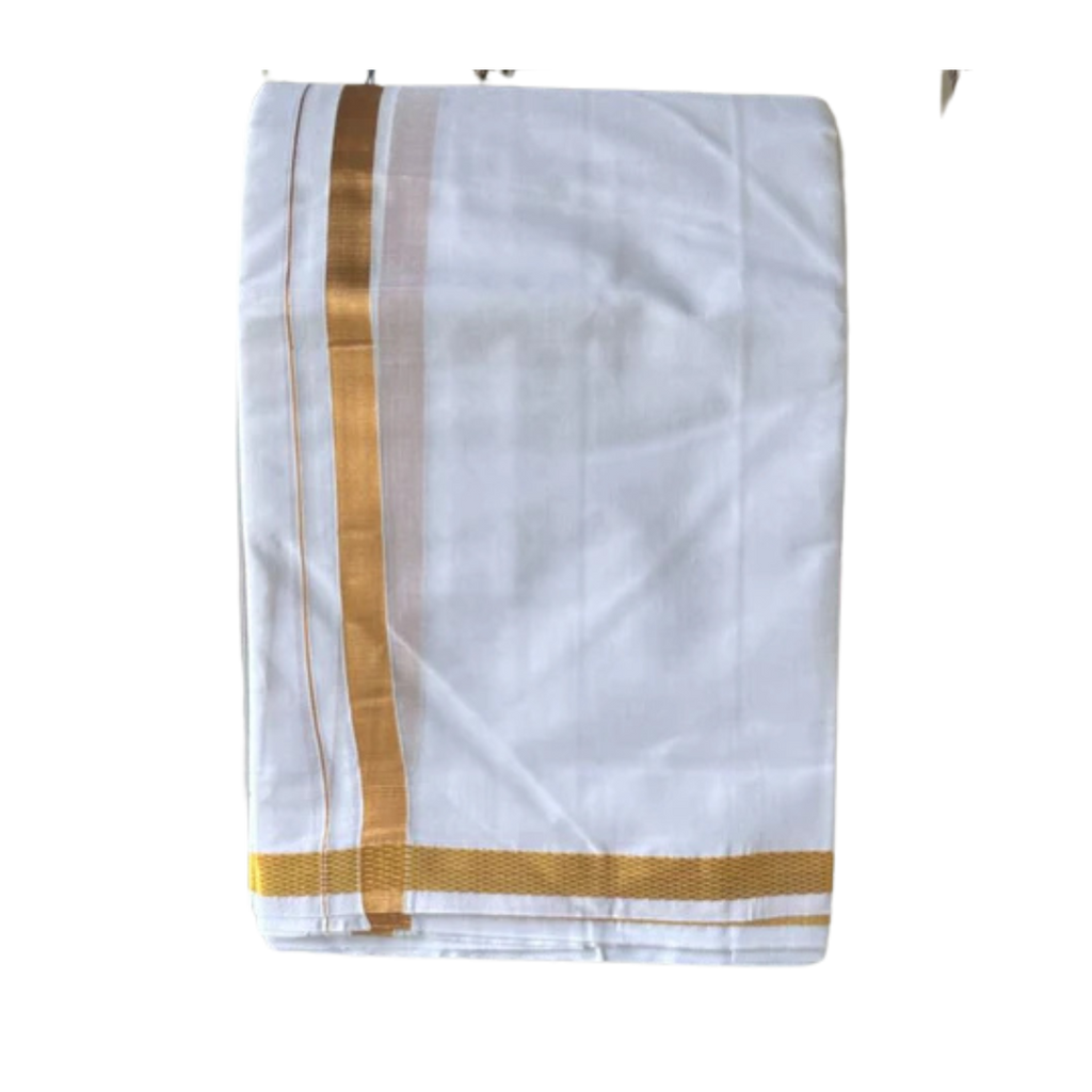 Golden Border Cotton Gamcha Towel ratnadeepdhoti