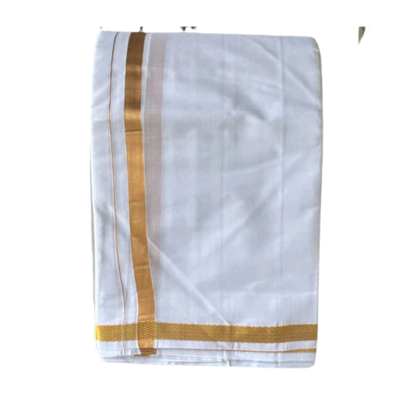 Golden Border Cotton Gamcha Towel ratnadeepdhoti