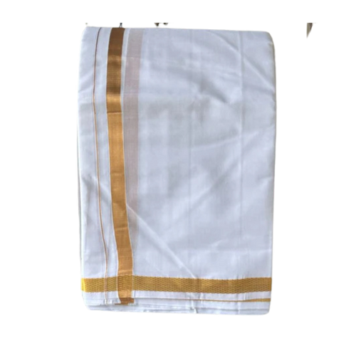 Golden Border Cotton Gamcha Towel ratnadeepdhoti