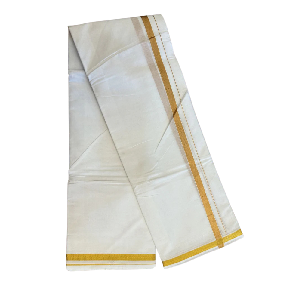 Golden Border Cotton Gamcha Towel ratnadeepdhoti