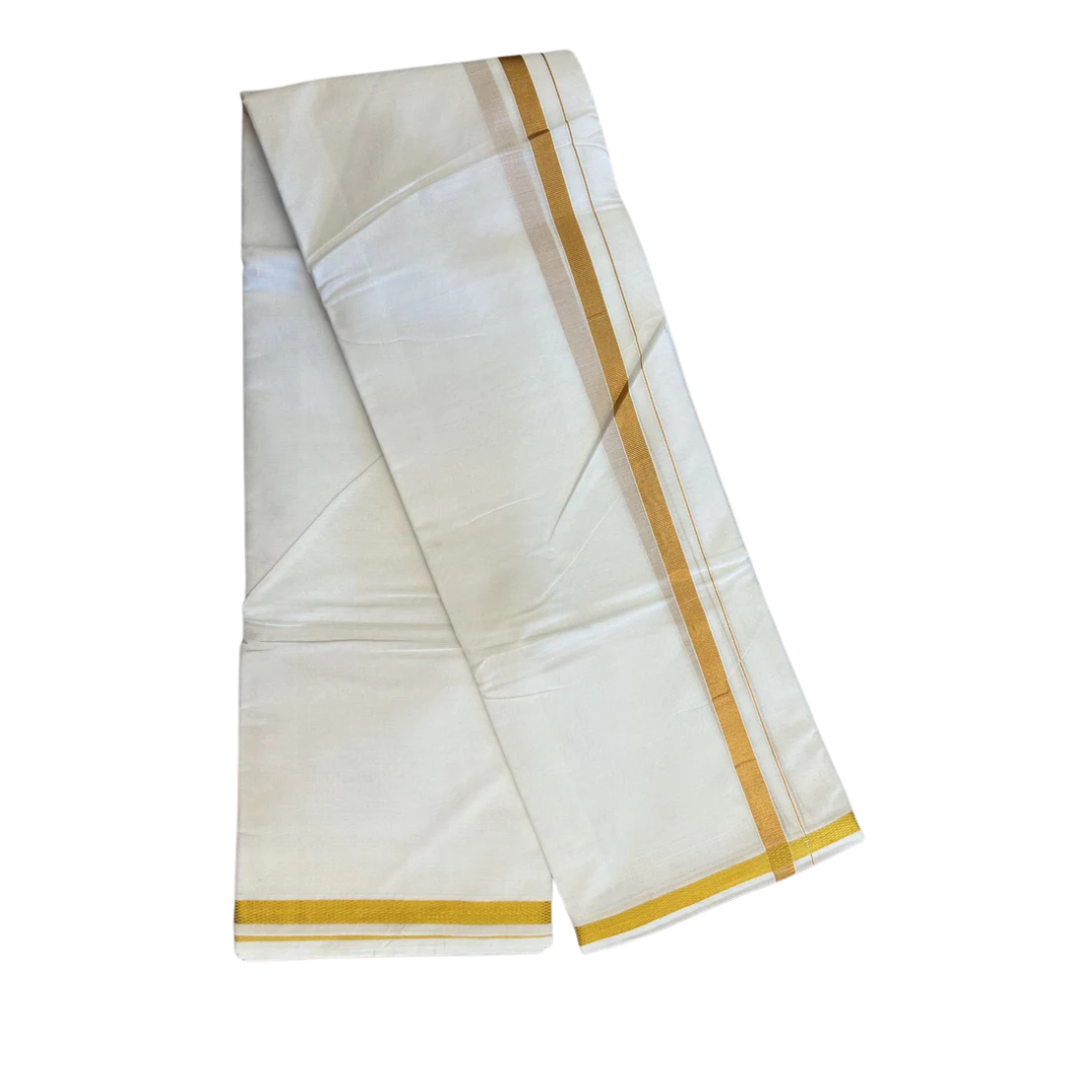Golden Border Cotton Gamcha Towel ratnadeepdhoti