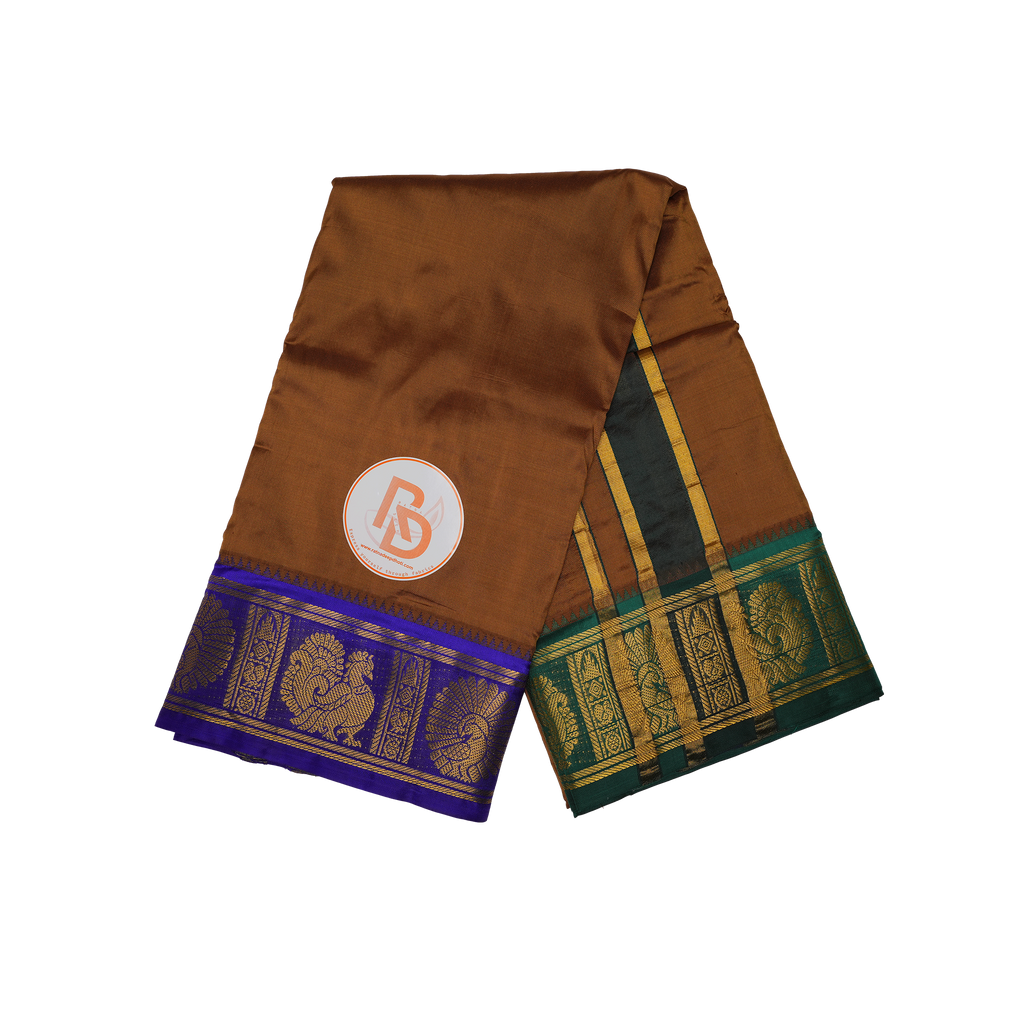 Vintage Royal Silk Dhoti (10x6) Set – Premium Handloom Collection Ratnadeep Dhoti