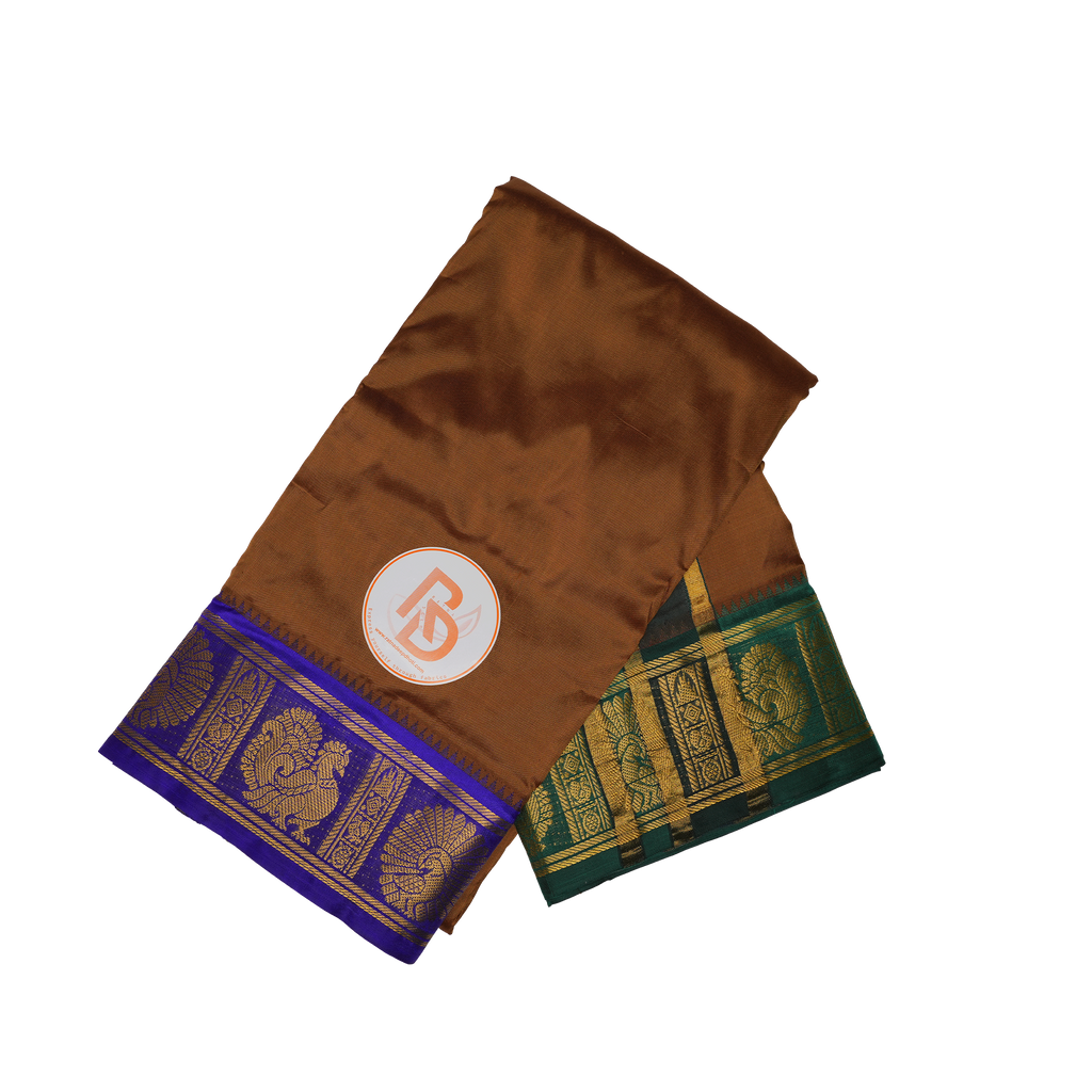 Vintage Royal Silk Dhoti (10x6) Set – Premium Handloom Collection Ratnadeep Dhoti