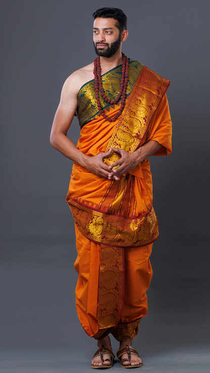 Jacquard Set Fire Cotton Dhoti ratnadeepdhoti
