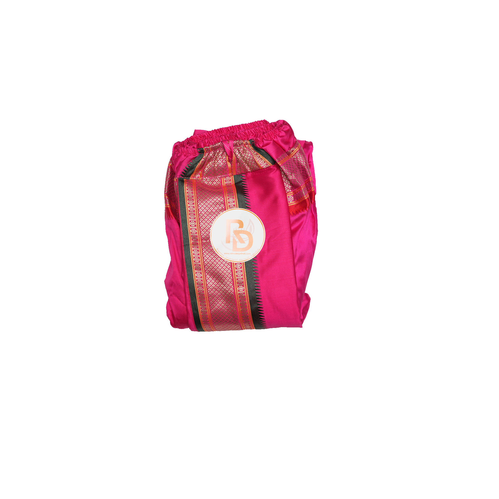 Ganga Jamuna Border Artificial Silk Readymade Dhoti for Men Ratnadeep Dhoti